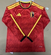 2026 belgium home long sleve Soccer Jersey